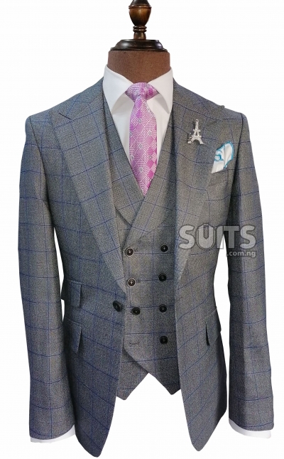 Woolish Grey draft 3piece Suit