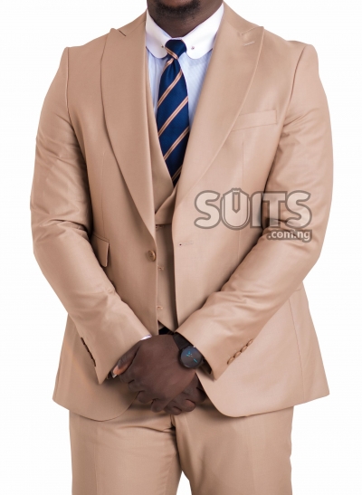 Tan/Beige 3piece Suit by Pabbucci