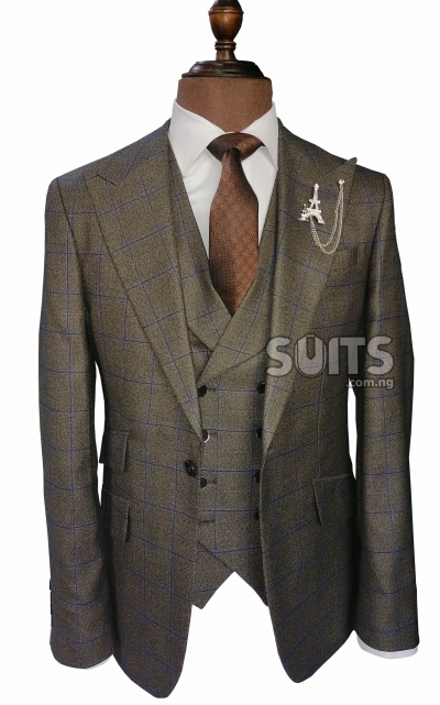 Brown draft 3piece Suit