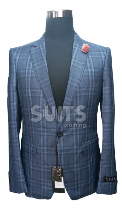 Grey bold draft Blazer