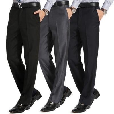 Black, Navy Blue, and Grey (3) Regular Pants