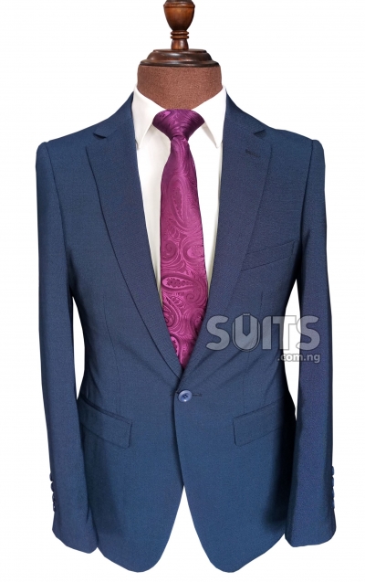 Light NavyBlue Suit with hidden dots by Pabbucci