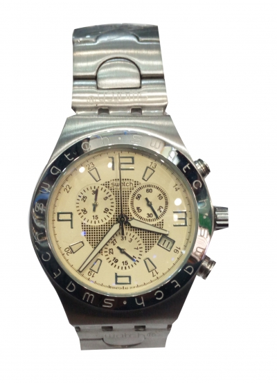 Swatch Silver Chronograph Watch