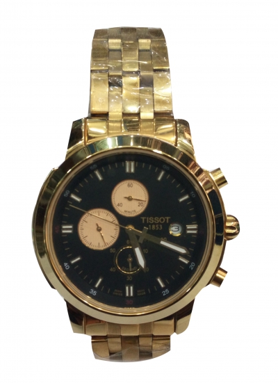 Tissot Gold Chronograph Watch 