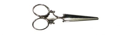Silver Scissors design Tie-tack