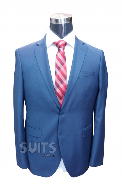 Plain Turquoise Blue Suit by Emilio Pignatelli